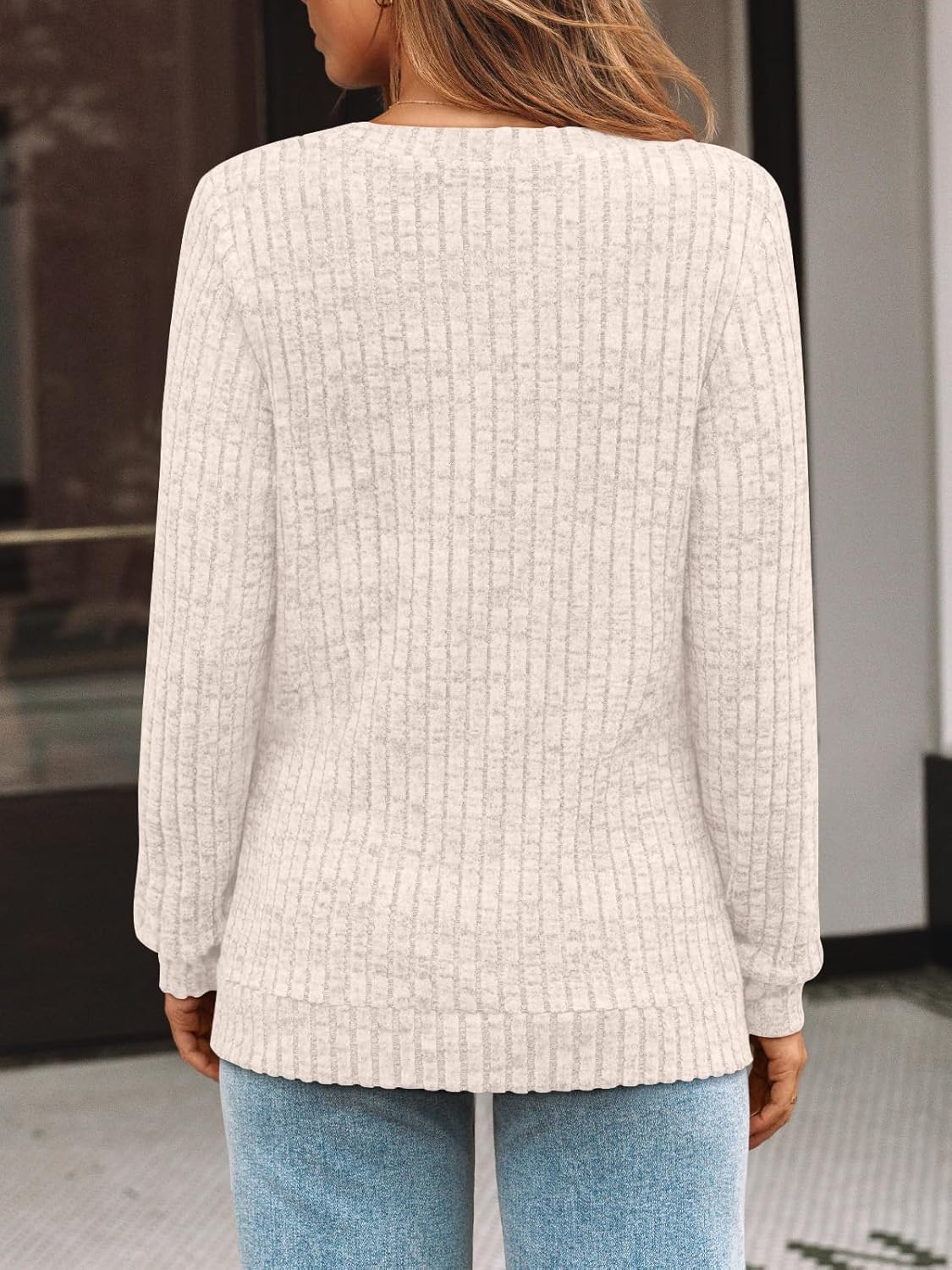 AUTOMET Womens V Neck Long Sleeve Shirt Fall Fashion Tops Tunic Dressy Casual Sweater Clothes Cute Trendy Work Outfits 2026